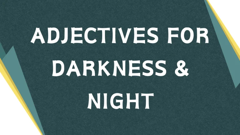 Describing Darkness: A Comprehensive Guide to Adjectives for Dark