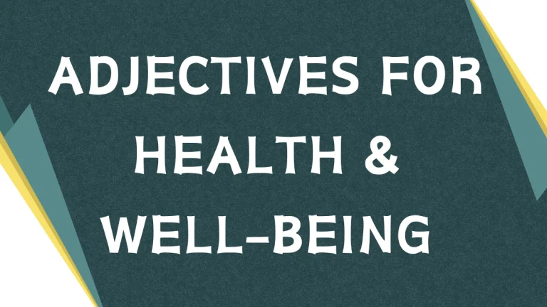 Adjectives for Health: A Comprehensive Guide Adjectives for Health: A Comprehensive Guide