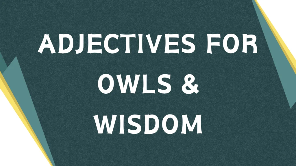 Adjectives for Owls: A Comprehensive Guide Adjectives for Owls: A Comprehensive Guide