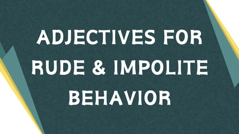 Adjectives for Rude: Mastering English Etiquette